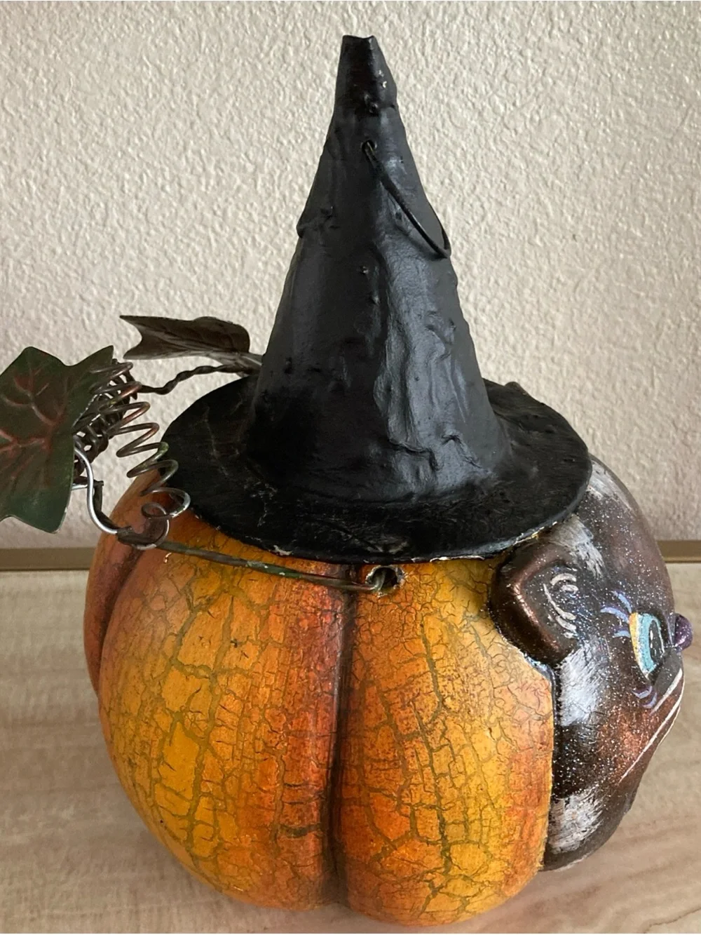 Martha Stewart Halloween Cat Pumpkin  Witch lantern insert Vtg